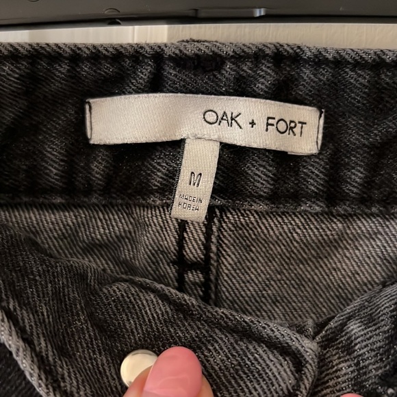 Oak + Fort Black Denim Jeans Sz M EUC - Picture 4 of 4
